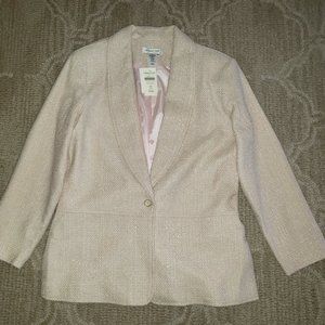 Coldwater Creek Light Pink Shawl Collar Jacket